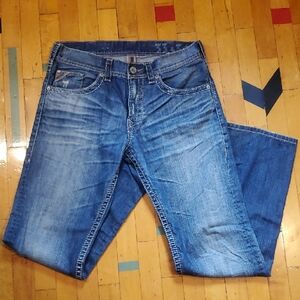Mens Silver Jeans 925 Series Gordie 33x34
